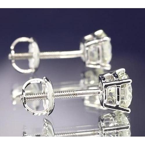  1.50 Carats Round Real Diamond Studs Earring