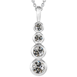 Brilliant Diamond Pendant Necklace 1 ct G/VS1 – 14K White Gold