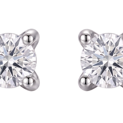GIA Certified Ladies Studs Earring Prong Set 2.16 Ct Round Real Natural Earth Mined Diamond ( Not Lab Grown ) s White Gold