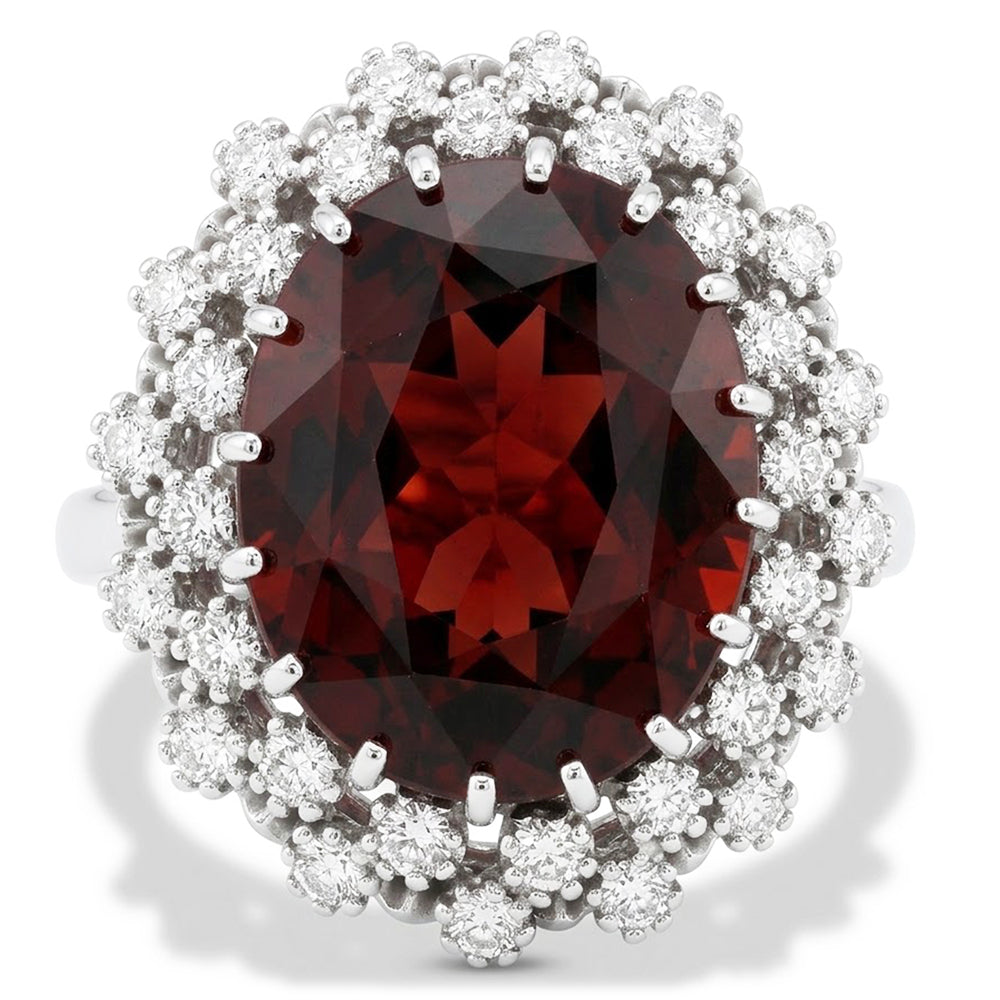 Garnet Birthstone Cocktail Ring