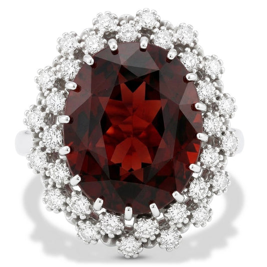 Garnet Birthstone Cocktail Ring