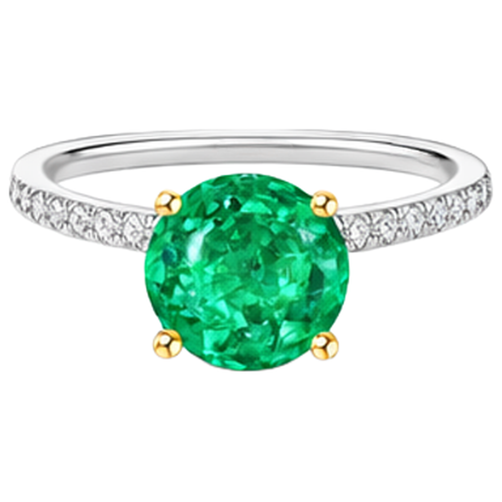 Handcrafted Gemstone Ring 3 ct – top view