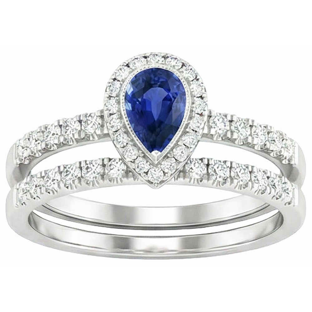 natural round sapphire 2.50ct ring side angle