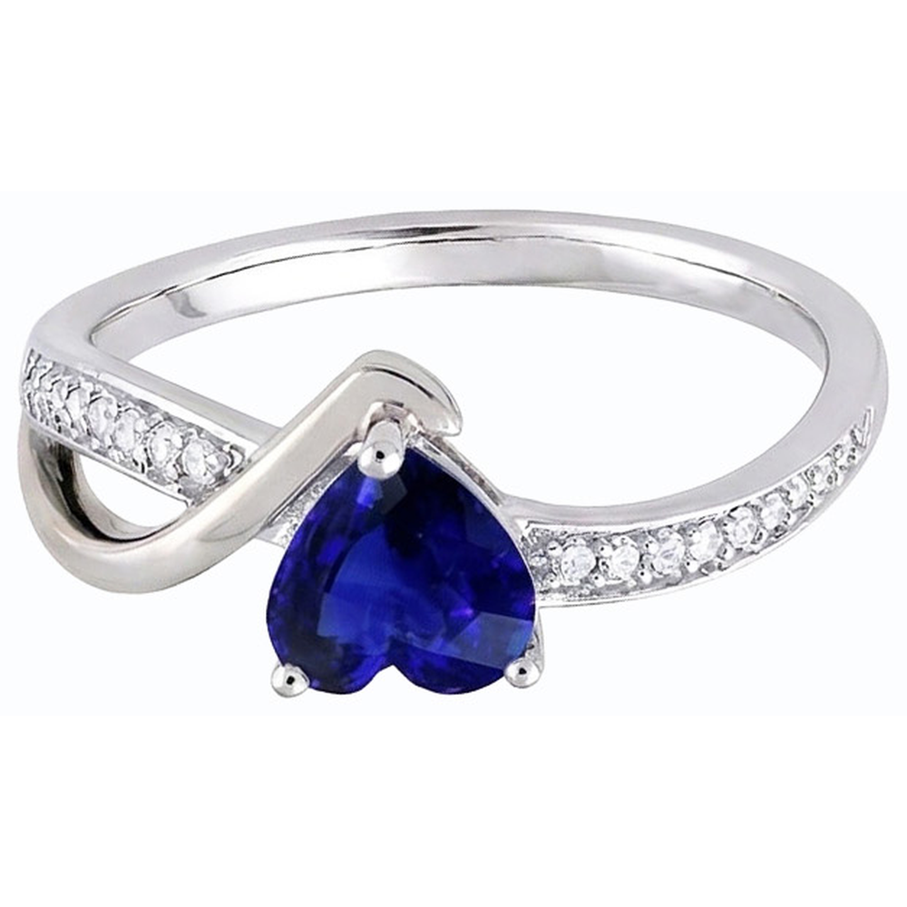 natural round sapphire 2.50ct ring side angle