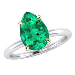 Colombian Emerald GIA Certified Colored Stone Ring 2 ct in
