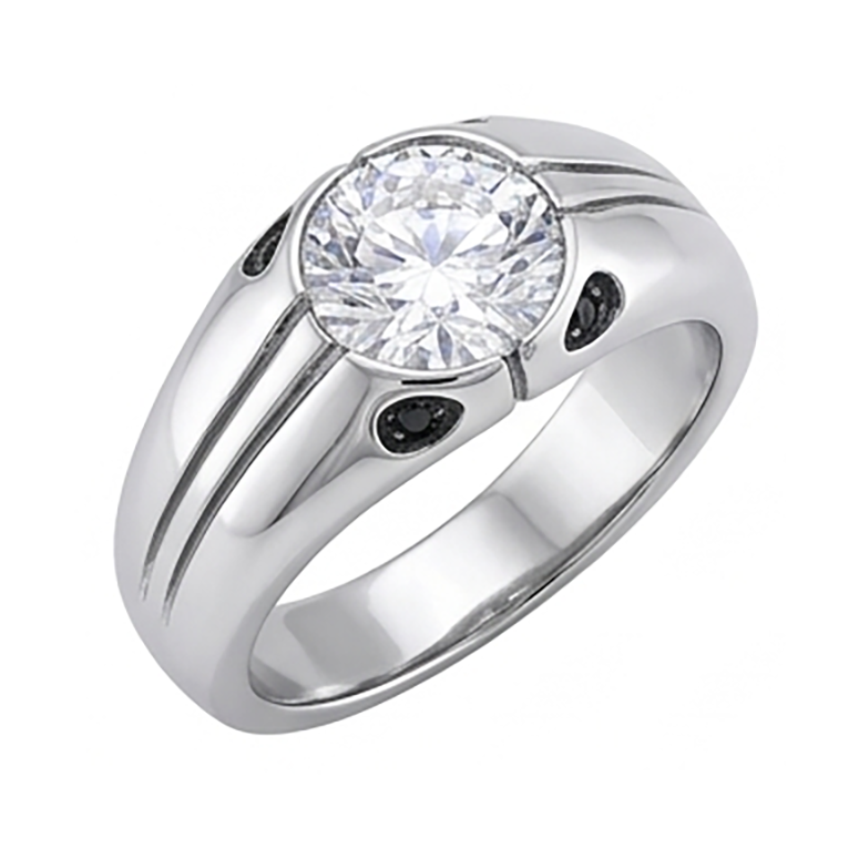 Gents Ring Unique Mens Natural Earth Mined Diamond ( Not Lab Grown ) Jewelry