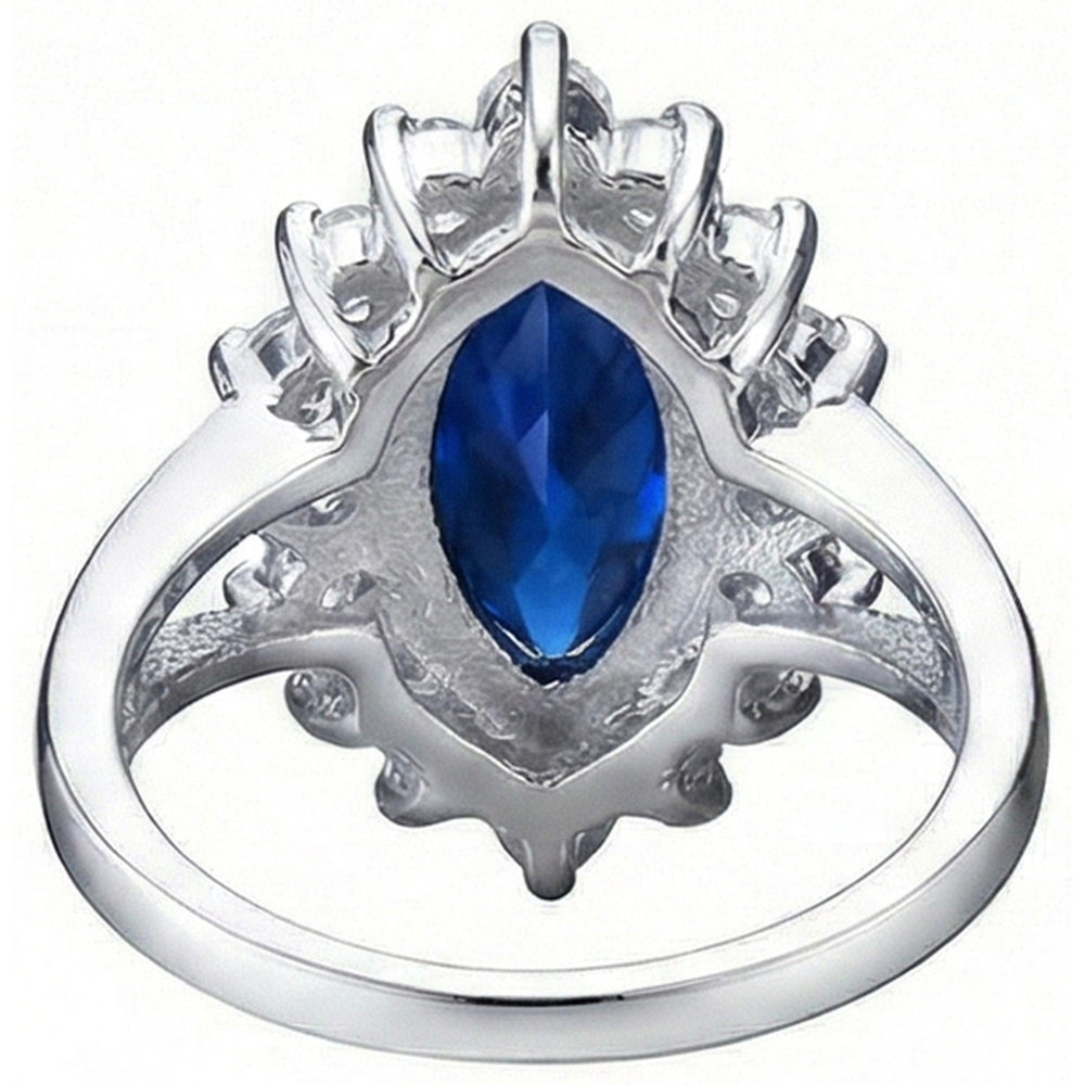 Genuine Marquise Sapphire Expensive Ring