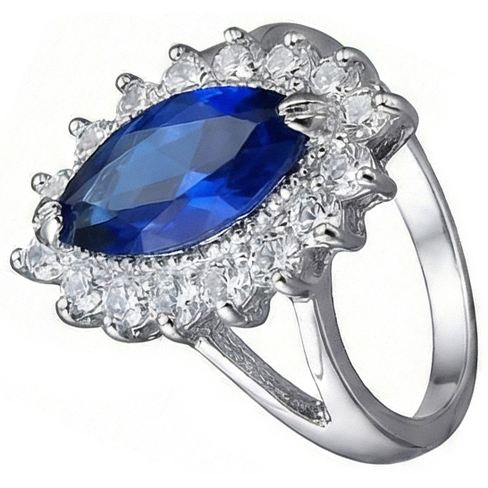 Genuine Marquise Sapphire Expensive Ring