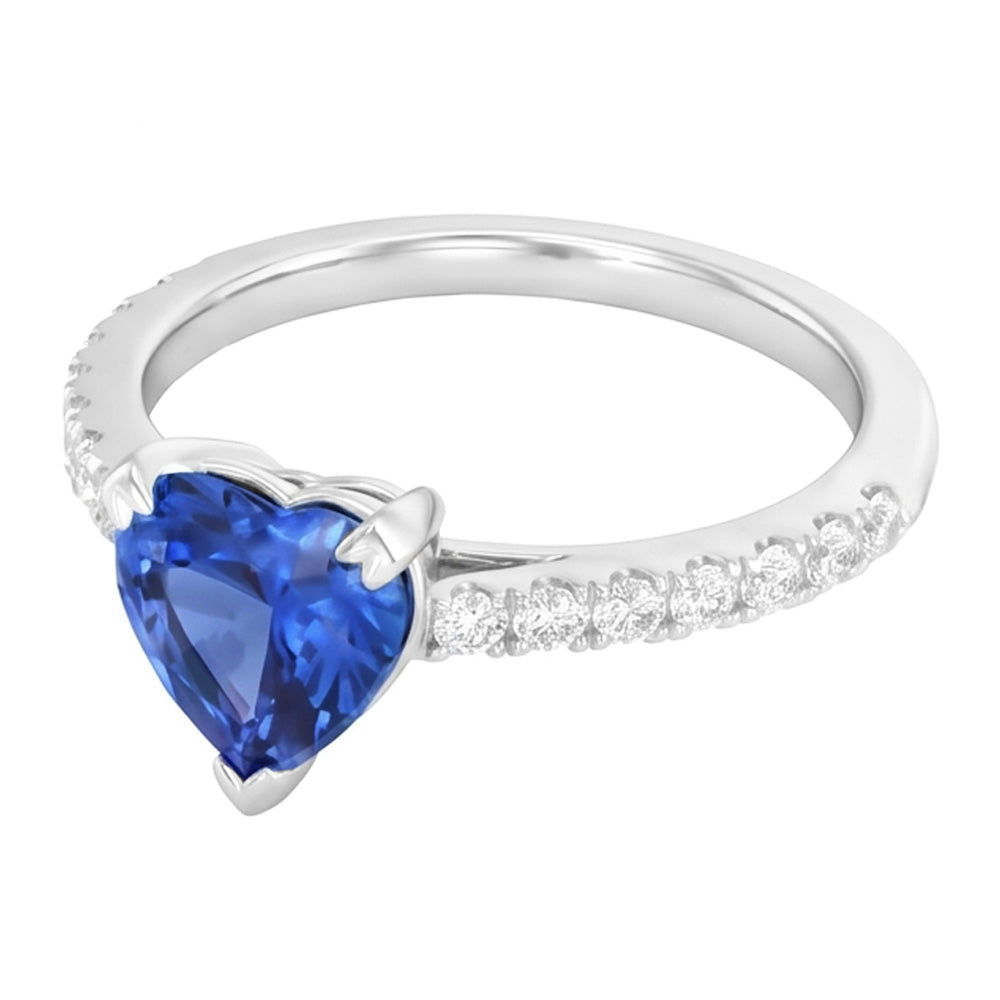 Genuine Sapphire Engagement Ring