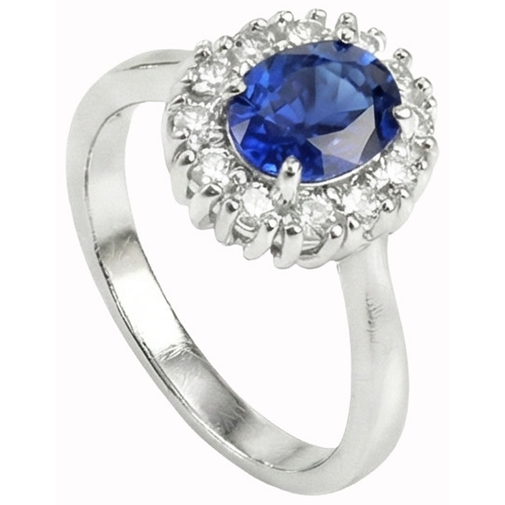 Genuine Sri Lankan Oval Sapphire Ring