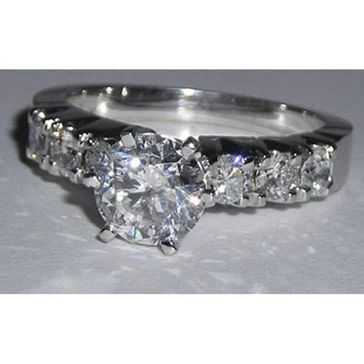 Genuine 1.60 Ct Diamond Engagement Ring White Gold