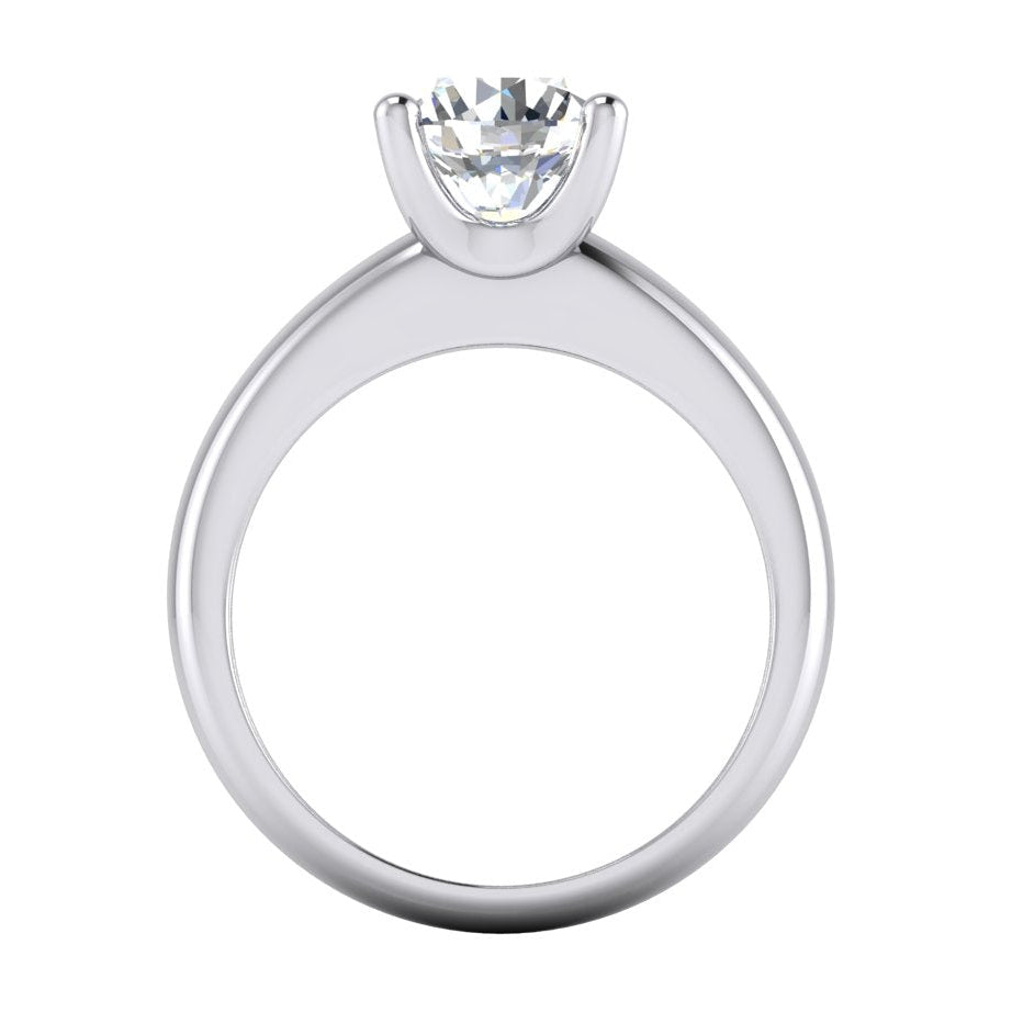 Genuine 2 Carat Solitaire Engagement Ring For Womena