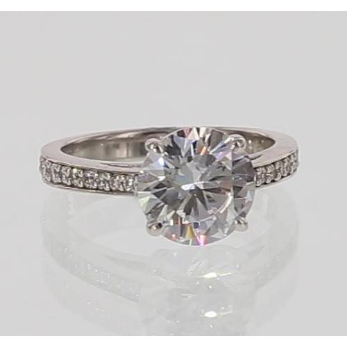 Genuine Diamond Cathedral Setting Engagement Ring 5.50 Carats Jewelry