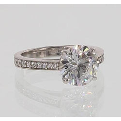 Genuine Diamond Cathedral Setting Engagement Ring 5.50 Carats Jewelry