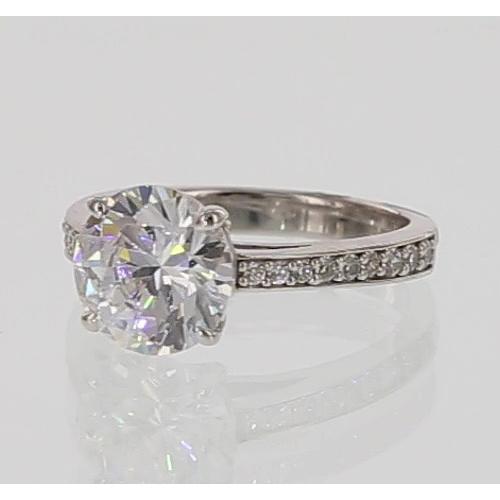 Genuine Diamond Cathedral Setting Engagement Ring 5.50 Carats Jewelry