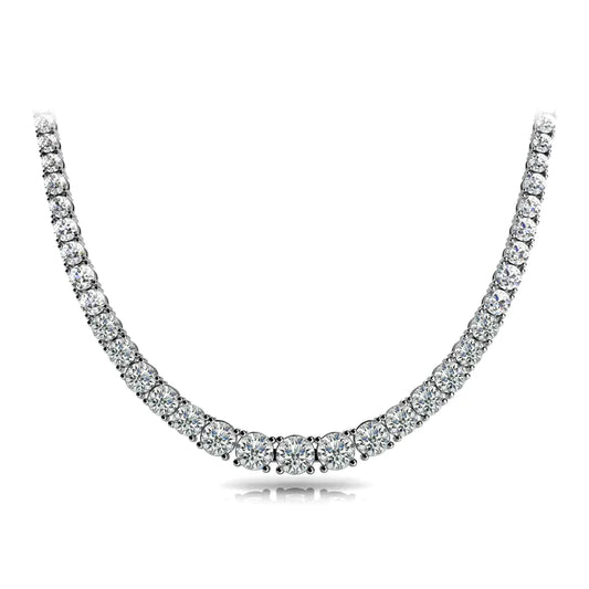 Genuine Diamond Necklace 20 Carat For Women