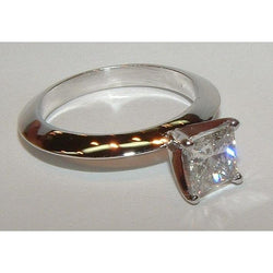 Genuine Diamond Solitaire Engagement Ring 0.75 Ct. Jewelry White Gold