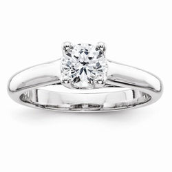 Genuine Diamond Solitaire Engagement Ring White Gold 1 Carat