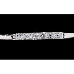 Genuine Diamond Women Bracelet 2 Carats White Gold 14K Jewelry New