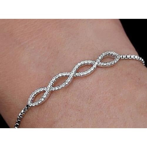 Genuine Ladies Diamond Bracelet 4 Carats Jewelry New - Chain Bracelet-harrychadent.ca