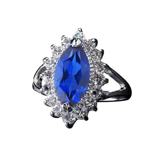 Genuine Marquise Sapphire Expensive Ring