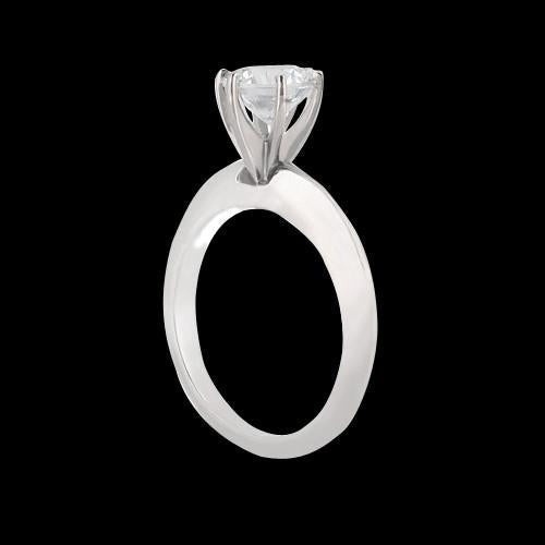 Genuine Sparkling Round Diamond Solitaire Ring 1.50 Carats