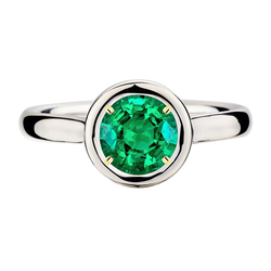 Authentic GIA-Certified Emerald Gemstone Ring 2 ct