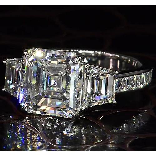 Glamorous 6ct Asscher Real Natural Earth Mined Diamond ( Not Lab Grown ...