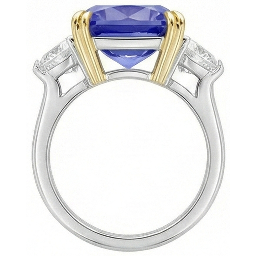 Gold 10 Carat Genuine Sapphire Ring