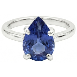 Real Cornflower Blue Sapphire Precious Stone Ring 3 ct – 14