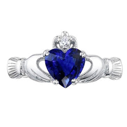 Natural Sapphire Ring 2.25ct - White Gold 14K