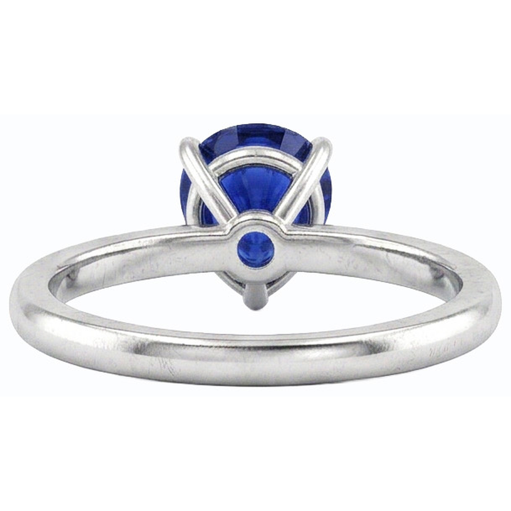 Gold Gemstone Solitaire Ring Pear Cut Ceylon Sapphire 1.50 Carats