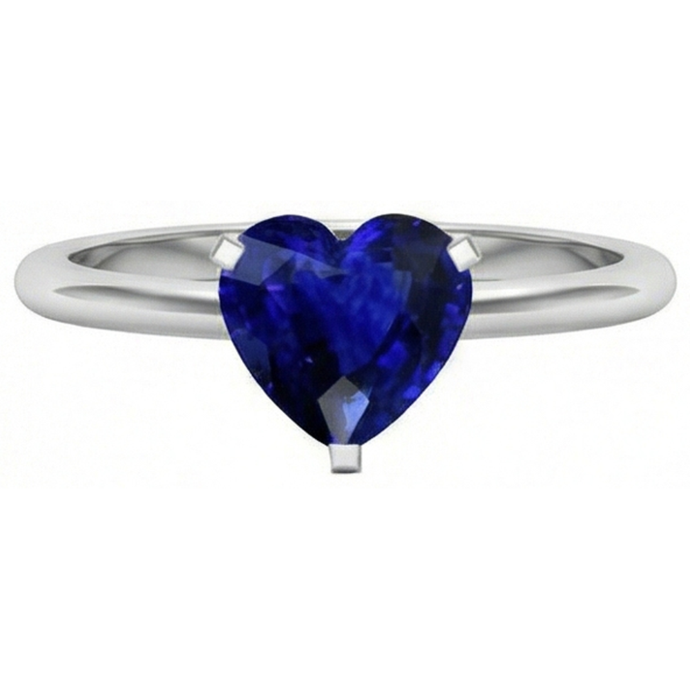natural heart sapphire 2ct ring side angle