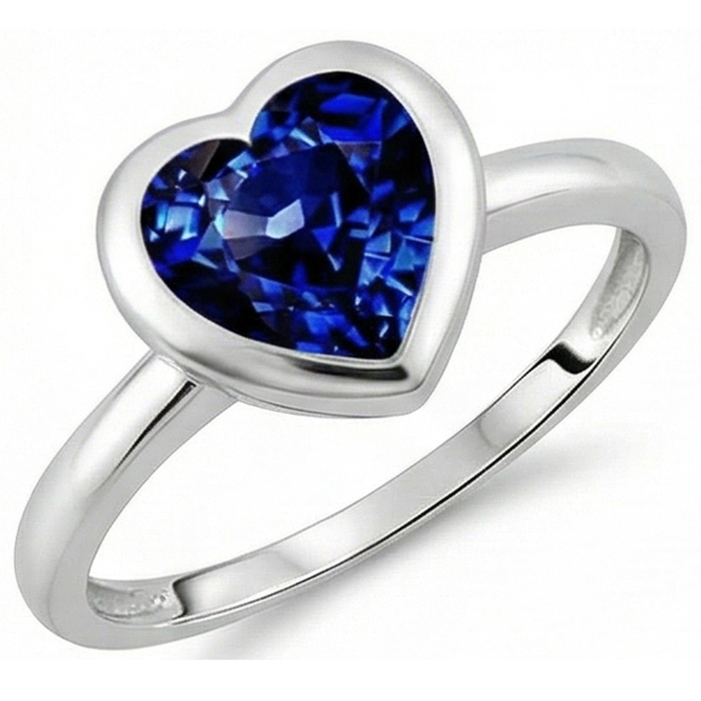 natural heart sapphire 3ct watch side angle