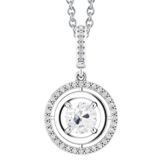 Handcrafted Diamond Pendant Necklace 2.50 ct – main view