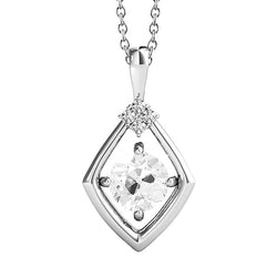 Exquisite 2-ct Brilliant Diamond Drop Pendant