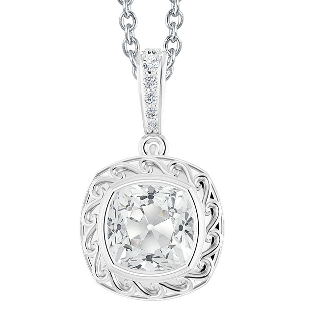 Luxury Diamond Drop Pendant 5 ct – main view