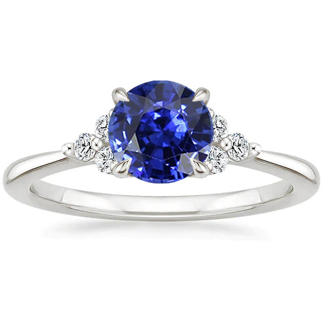Gold 5ct Diamond Sapphire Ring