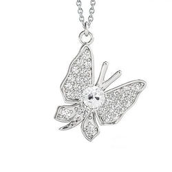 Natural Butterfly Diamond Pendant 2 ct