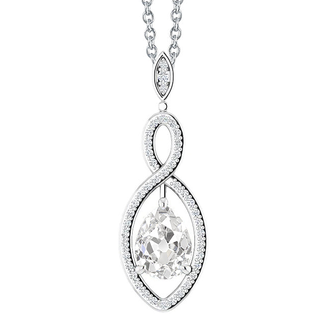 Real Diamond Pendant Necklace – main view