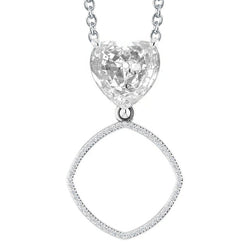 Handcrafted Brilliant Diamond Drop Pendant 4 ct by HarryChadEnt