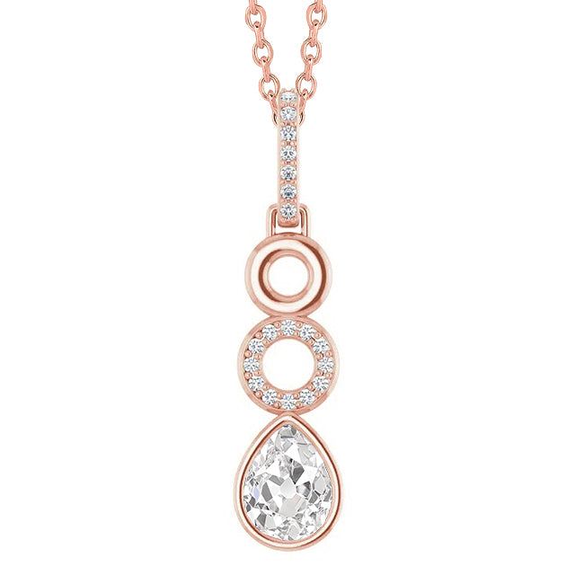Designer Fine Diamond Pendant Necklace 1 ct – main view