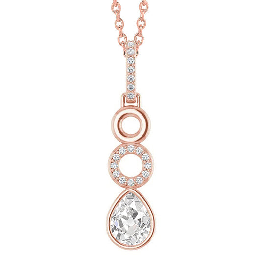 Designer Fine Diamond Pendant Necklace 1 ct – main view