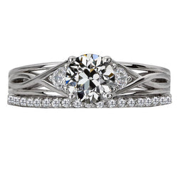 Refined Anniversary Ring with Old Mine Cut Fine Diamond – 2 ct