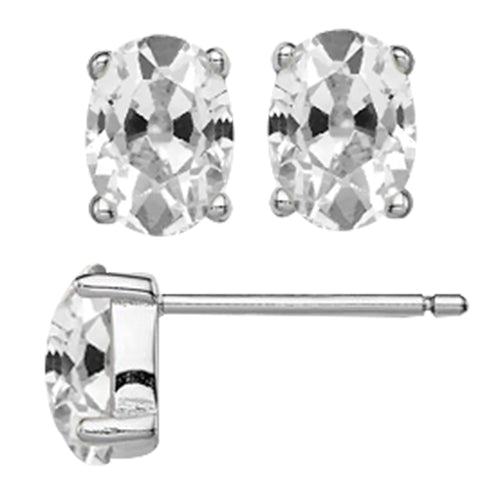 Premium Diamond Stud Earrings 6 ct – main view