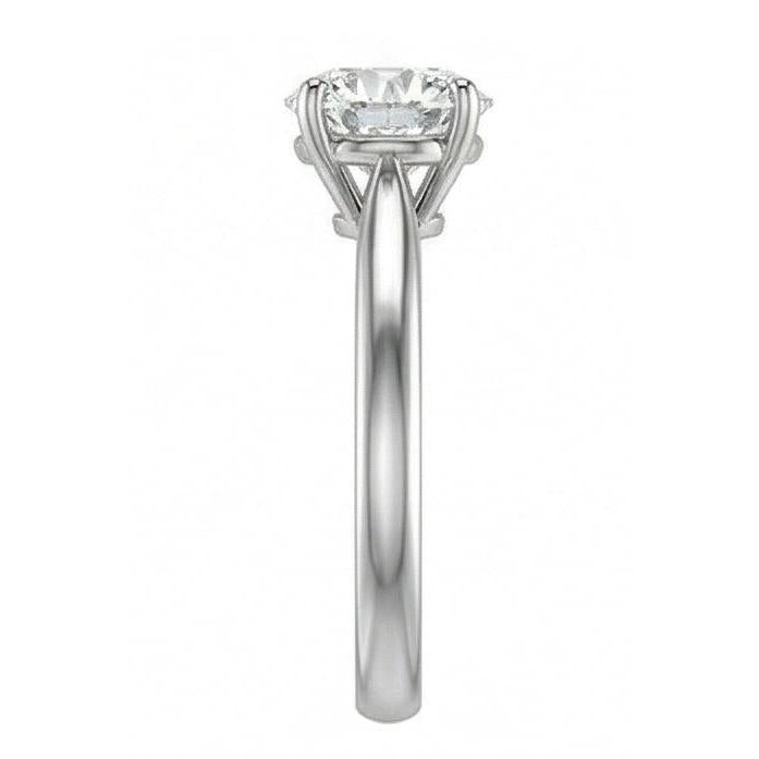Gorgeous Round Cut 2.75 Ct Solitaire Real Natural Earth Mined Diamond ( Not Lab Grown ) Ring 4 Prongs