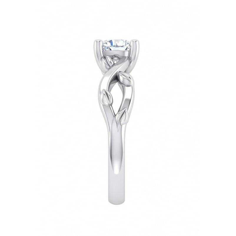 Gorgeous Solitaire Round Cut 1.75 Carat Natural Earth Mined Diamond Ring White Gold 14K
