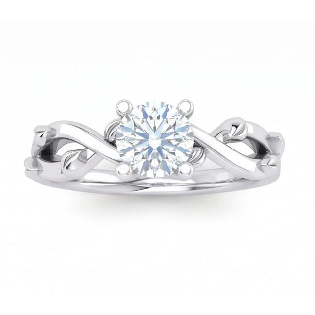 Gorgeous Solitaire Round Cut Real 1.75 Carat Natural Earth Mined Diamond ( Not Lab Grown ) Ring White Gold 14K