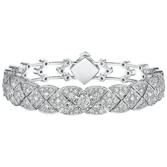 Gorgeous Genuine Round Diamond Bracelet Solid White Gold 14K 7 Carats