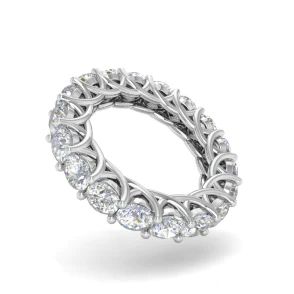 Gorgeous Natural Diamonds 4 Ct. Eternity Wedding 